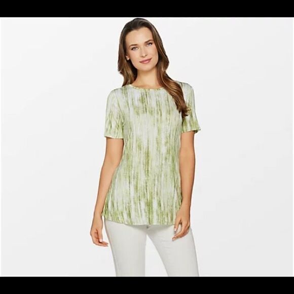 Lisa Rinna printed knit top with back detail - Picture 1 of 8
